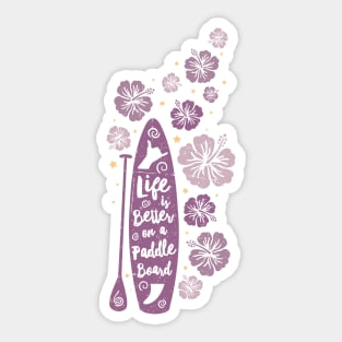 SUP flowers (pink) Sticker